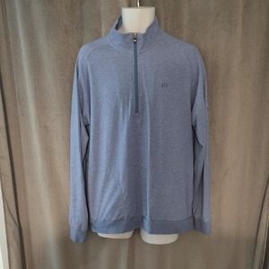 Travis Mathew Size Large Light Blue Quarter-Zip Top
